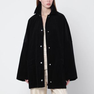 Toteme Black corduroy overshirt jacket