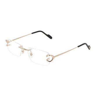Cartier Rechthoekige bril Model Ct0344O - unisex - Accessoires - Geel - Maat: 53 MM