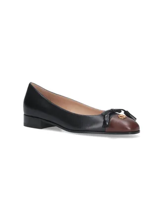 Valentino Garavani Womens Flat Shoes Black Upper: Goat Leather