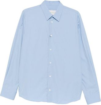 Ami Light Blue Long-Sleeve Shirt with Classic Collar