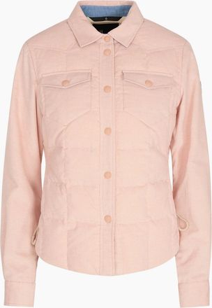 Moncler Womens WOMENS NANGY SHIRT JACKET - Pink - Size: 10