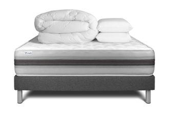VITALIT Pack Colch&oacute;n Gris Espuma Viscoel&aacute;stica 200 X 200