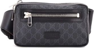 Gucci Soft Zip GG Coated Canvas Small belt bag - Zwart