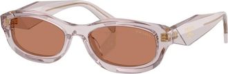 Prada D24S Zonnebril - Dames - Accessoires - Paars - Maat: 54 MM Polyamide
