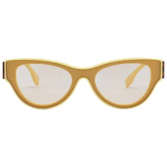Fendi Shiny Light Brown Shield Ladies Sunglasses FE40135I 39E 140