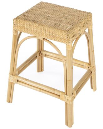 Butler Specialty Company Robias Natural Rattan 24.5In Counter Stool