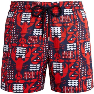 Vilebrequin Stretch Swim Shorts Graphic Lobsters - men - Recycled Polyester - L - Red