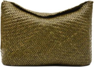 Dragon Diffusion Santa Marta Diagonal Weave Flap 3.5mm - Dames - Schoudertassen - Groen - ONE Size - Leer - Tassen