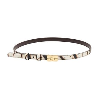 Ganni Dames, Accessoires, Beige, Maat: Xs/S Leer