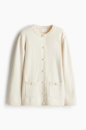 H&M Cardigan mit Kn&ouml;pfen - Cremefarben