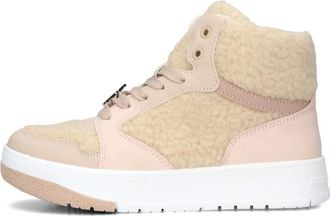 Tommy Hilfiger Stijlvolle hoge sneakers - Dames - Sneakers - Beige - 38 EU - Su&egrave;de - Schoenen