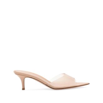 Gianvito Rossi Elle 55 Mule - Dames - Schoenen - Roze - Maat: 38 1/2 EU Zijde