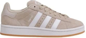 adidas Beige Leren Sneaker Herfst/Winter Collectie - Heren - Skateschoenen - Beige - 44 2/3 EU - Leer - Fitness