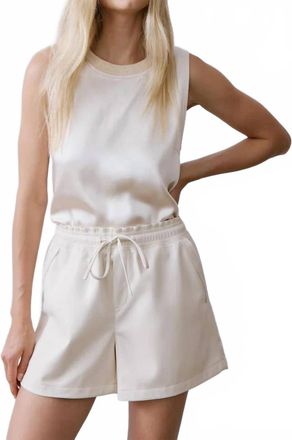 M&eacute;lissa Nepton Julio Vegan Leather Short In Cream