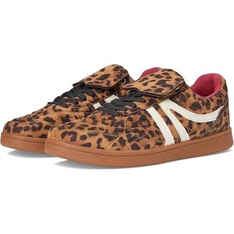 Steve Madden Madrid Sneakers Womens Brown Leopard Print Comfort Shoes RHS7185