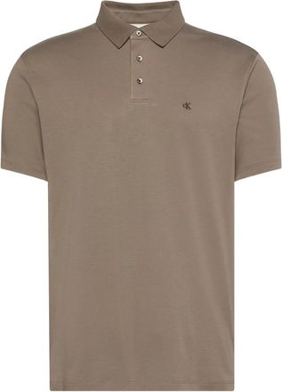 Calvin Klein Polo con logo - Marrone