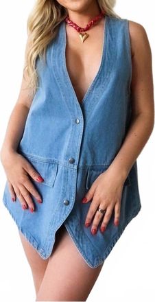 Promesa Bluebell Button Sleeveless Vest