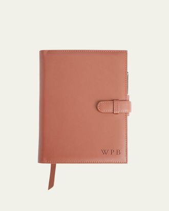 Royce Leather Monogrammed Executive Weekly Leather Calendar Planner