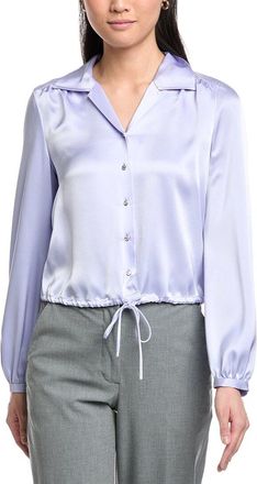 St. John Winged Collar Blouse