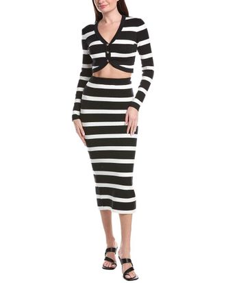 Moon River 2pc Cardigan & Midi Skirt