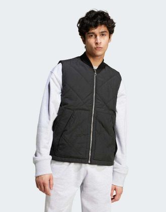 adidas Originals Premium Essentials - Gilet in nylon trapuntato nero