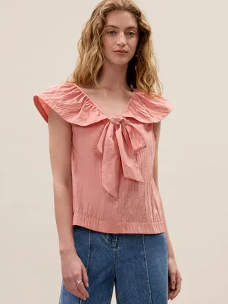 Rebecca Taylor Marietta Crinkle Top