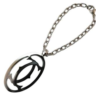 Cartier Pre-owned Accessories, unisex, Gray, Size: ONE SIZE Pre-owned Key Chain
