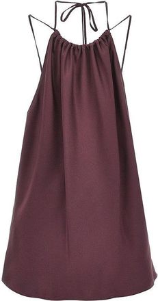 Pinko Satin halter neck top Woman 40