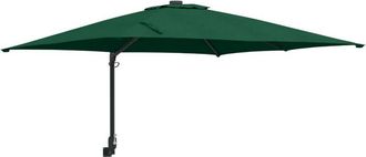 vidaXL Parasol De Jard&iacute;n Verde, Negro 248.5 X 247.5 X 160 Cm Vidaxl