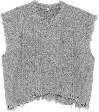R13 Boyfriend Cable Sweater Vest