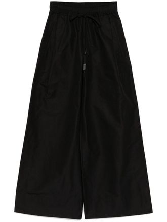 Lee Mathews Morgan pants - women - Cotton/Silk - 3 - Black