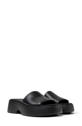 Camper Tasha Platform Slide Sandal in Black at Nordstrom Rack, Size 39