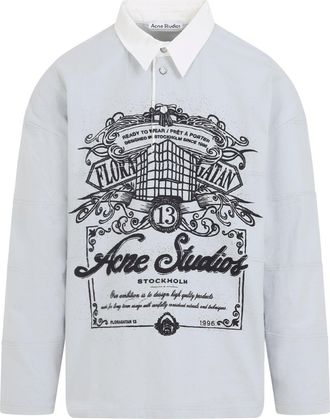 Acne Studios Cold Grey Cotton T-Shirt-Uomo