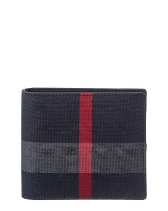 Burberry Check Canvas Bifold Wallet