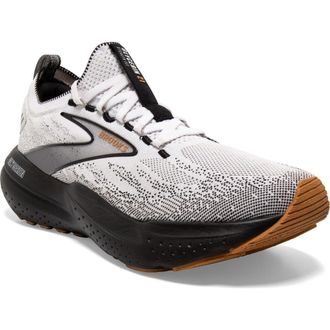 Brooks Glycerin StealthFit 21 Running Shoe in White/Grey/Black at Nordstrom Rack, Size 10.5
