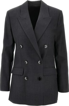 Isabel Marant Stijlvolle Jevima Jas - Dames - Blazers - Grijs - M - Jassen