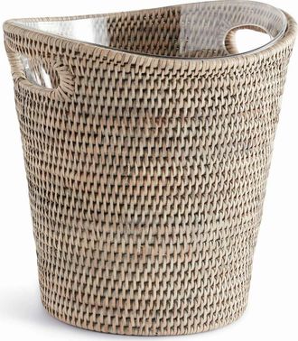 Napa Home & Garden Burma Rattan Small Beverage Holder Tub in Grey at Nordstrom