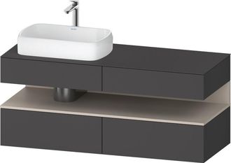 Duravit Qatego Consola Mueble Bajo Lavabo, 2 Extensiones, 2 - Duravit