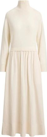 Ralph Lauren Gebreide Jurk - Dames - Kleedjes - Wit - XS - Kleedjes