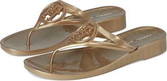 Tommy Hilfiger Vedna Womens Dress Sandals Gold : 10 M, Polyester