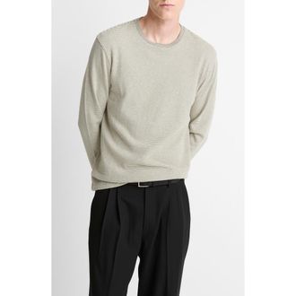 Vince Striped Double Knit T-Shirt in Meadowlark/Sycamore at Nordstrom, Size Xx-Large