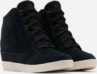 Sorel Womens Out N About Wedge Bootie In Black Sea Salt