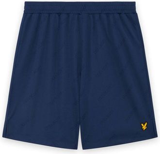 Lyle & Scott Embossed Football short - Heren - Korte Broeken - Blauw - XS - Korte Broeken