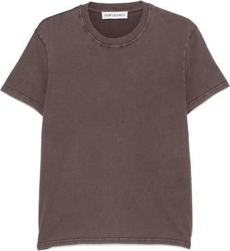 Our Legacy Klassiek T-shirt - Bruin