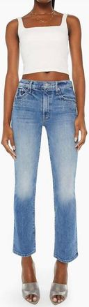 Mother Insider Flood Jeans In Metal Magic