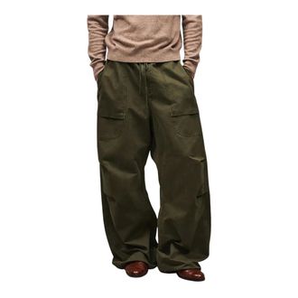 Entire studios Wide Trousers, female, Green, Size: XL Barren Cargo Pants