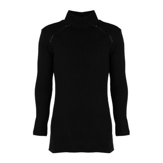 La Haine Inside Us Truien & Vesten, Heren, Zwart, L, Katoen, Stijlvolle Sweater met Ritsdetails