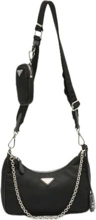 Prada Pre-owned Cross Body Bags, female, Black, Size: ONE SIZE Pre-owned Cross Body Bag