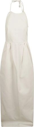 Max Mara Europa Maxi Jurk - Dames - Maxi kleedjes - Wit - XS - Katoen - Kleedjes