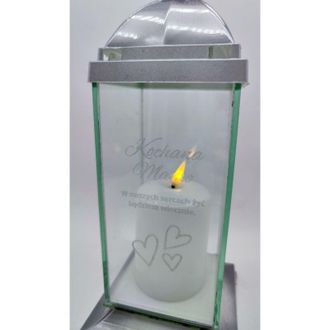 OEM Farol Cuadrado Liso / Blanco Y Plata / Personalizado / Pap&aacute; / Grande / 1 Pieza